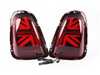 ES#4608259 - BM11-R5607-R-A - MINI Cooper Union Jack LED Red Lens/Black/Red Led Taillights R56 R57 R58 R59 Set - Upgrade to Union Jack design tail lights for your MINI F56 style Union Jack but for the R56-R59 Platform - ZiZa - MINI