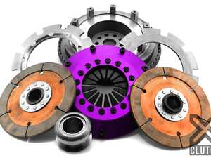 ES#4689927 - XKBM20522-2E - 8" Twin Disc Clutch and Flywheel Kit - Solid Ceramic Discs - The XClutch 8" solid race clutch consists of a performance flywheel, solid-centered ceramic clutch discs, aluminium cover assembly, release bearing & carrier or internal hydraulic release bearing (HRB). Rated for 890 ft-lb! - XClutch - BMW