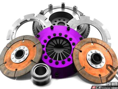 ES#4689927 - XKBM20522-2E - 8" Twin Disc Clutch and Flywheel Kit - Solid Ceramic Discs - The XClutch 8" solid race clutch consists of a performance flywheel, solid-centered ceramic clutch discs, aluminium cover assembly, release bearing & carrier or internal hydraulic release bearing (HRB). Rated for 890 ft-lb! - XClutch - BMW