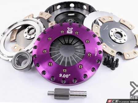 ES#4689912 - XKBM23596-2E - 9" Twin Disc Clutch and Flywheel Kit - Solid Ceramic Discs - The twin disc 9 inch with ceramic friction discs is designed for high horsepower motorsport applications where a high heat and torque capacity is required. Rated for 1350 ft-lb! - XClutch - BMW