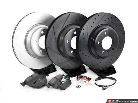 ES#4686120 - 34116855000	 - Build Your Own Front Brake Service Kit - Features ECS V5 Performance rotors, your choice of pads, and everything you need for a smooth install! - Assembled By ECS - BMW