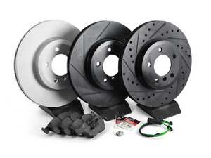 ES#4685600 - 34113400151P - Build Your Own Front Brake Service Kit - Features ECS V5 Performance rotors, your choice of pads, and everything you need for a smooth install! - Assembled By ECS - BMW