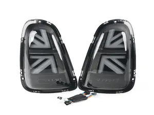MINI Cooper Union Jack LED Smoked Lens/Black/Red Led Taillights R56 R57 R58 R59 