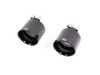 ES#4772868 - ex17.blackKT - Rennline Universal 4" Exhaust Tips - Pair - Stainless Steel exhaust tips featuring swivel attachment for maximum adjustability. 2.5" Swivel Inlet / 4.0" Double Wall, Slant Cut Outlet - Rennline - Audi BMW Volkswagen Mercedes Benz MINI Porsche