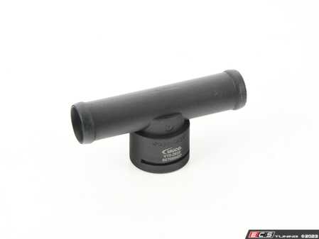 ES#2887288 - 4A0819497 - Temperature Sensor T-Fitting - Stationed in-line with the heater core feed hoses, this piece houses the 2-pin temp sensor - Vaico - Audi Volkswagen
