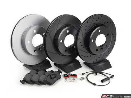 ES#4686192 - 34116864058 - Build Your Own Front Brake Service Kit - Features ECS V5 Performance rotors, your choice of pads, and everything you need for a smooth install! - Assembled By ECS - BMW