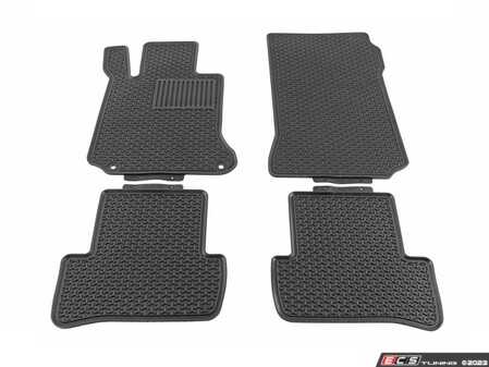 ES#4684137 - 2046801001 - All Weather Floor Mat Set - Black - Featuring VAICO Front & Rear Rubber Floor Mats - Vaico - Mercedes Benz