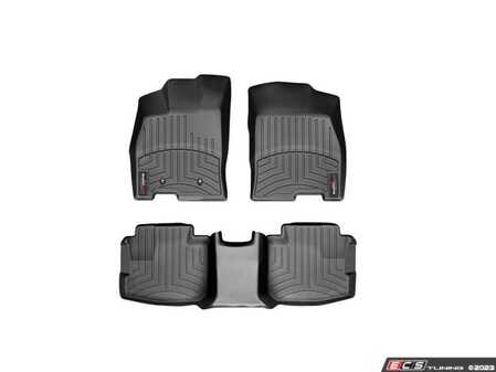ES#4690229 - 44308-1-2 - FloorLiner DigitalFit Mat Set - Black  - Featuring WeatherTech DigitalFit Front & Rear FloorLiner Set - WeatherTech - 