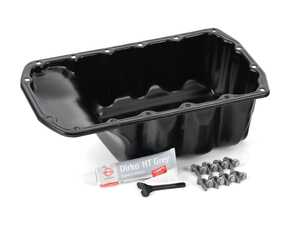 ES#4642537 - 11137550483KT1 - Oil Pan W/ Drain Screw Plug & Washer - Install Kit - Sealant Gasket  - Replacement oil pan with drain plug, washer, sealant, and bolts - Assembled By ECS - MINI