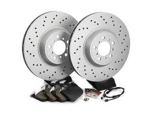 ES#4685652 - 34112284809 - Build Your Own Front Brake Service Kit - Features ECS V5 Performance rotors, your choice of pads, and everything you need for a smooth install! - Assembled By ECS - BMW