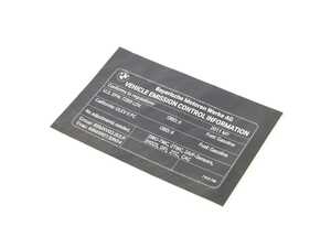 ES#2101723 - 71227612756 - Exhaust Emissions Label - Genuine BMW - BMW