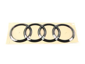 Rear Audi Rings Emblem - Black