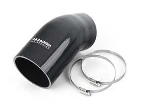 ES#4465394 - Gb58intkinltbla - Silicone Intake Inlet Upgrade - Black - G Chassis B58 - Smooths the airflow from the intake to the factory turbo inlet by removing the upper factory sound resonator and the lower accordion section of the air inlet pipe - Paradigm Engineering - BMW