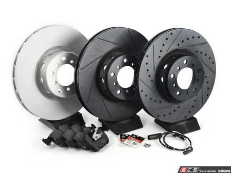ES#4685662 - 34112229527 - Build Your Own Front Brake Service Kit - Features ECS V5 Performance rotors, your choice of pads, and everything you need for a smooth install! - Assembled By ECS - BMW