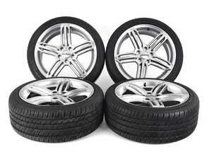 ES#5396728 - 620-5-225-B5C5 - 18" Alzor Style 620 Winter Wheel and Tire Package - 225/40R18 - Audi B5 A4, C5 A6, VW B5 Passat - 18x8 ET35 5x112 57.1CB - Hyper Silver - With your choice of tires mounted and balanced for an easy install! - Alzor - Audi Volkswagen