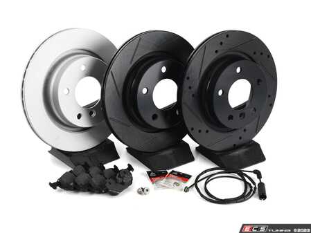 ES#4686191 - 34216864056 - Build Your Own Rear Brake Service Kit - Features ECS V5 Performance rotors, your choice of pads, and everything you need for a smooth install! - Assembled By ECS - BMW