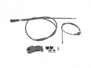 ES#4775886 - 51237242549KT - Hood Release Kit W/ Hood Latches - Inlcudes both hood latches, both sections of hood release cable, the hood release handle, and hardware - Genuine BMW - BMW
