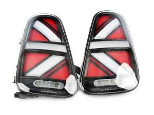 ES#4626811 - BM11-R5001-C-A - MINI Cooper Union Jack LED Clear/Black Led Taillights R50 R52 R53 2002-2008 - Set - Newest Design Union Jack Taillights, Upgrade to Union Jack design tail lights for your MINI F56 style Union Jack but for the R50 R52 R53 Platform - ZiZa - MINI