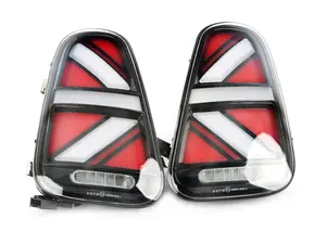 MINI Cooper Union Jack LED Clear/Black Led Taillights R50 R52 R53 2002-2008 - Set