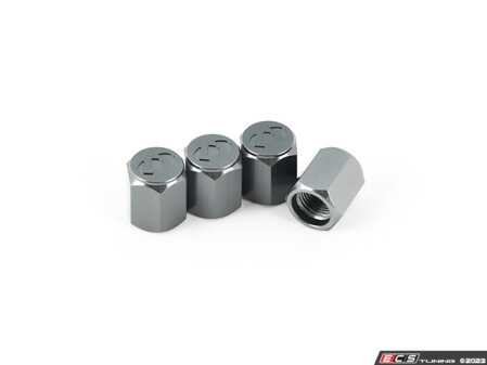 ES#4465390 - D7570009 - Valve Stem Caps - Gunmetal - Set of 4 aluminum valve stem caps - Dinan - BMW MINI