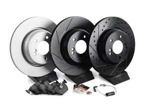 ES#4685660 - 34212229379B - Build Your Own Rear Brake Service Kit - Features ECS V5 Performance rotors, your choice of pads, and everything you need for a smooth install! - Assembled By ECS - BMW
