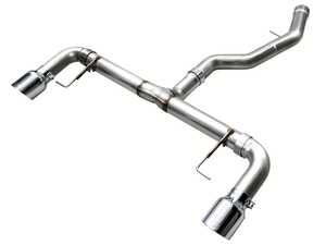 ES#4690726 - 3020-32429 - AWE Track Edition Axleback Exhaust - Chrome Silver - Loud, aggressive, muffler-delete exhaust for BMW G2X 330i/430i performance. - AWE - BMW