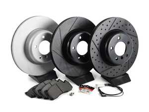 ES#3084062 - 34116778647 - Build Your Own Front Brake Service Kit - Features ECS V5 Performance rotors, your choice of pads, and everything you need for a smooth install! - Assembled By ECS - BMW