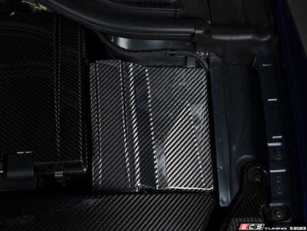 ES#4630035 - 015006LA01-01 - MK8 GTI / Golf R & 8Y A3/ S3 Carbon Fiber Fuse Box / ECU Cover - Cover the unsightly ECU bracket and fuse box lid with premium carbon fiber material! - ECS - Audi Volkswagen