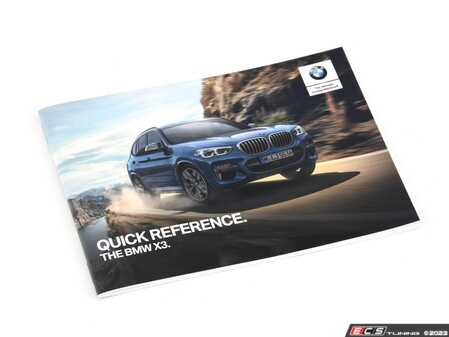 ES#4177327 - 01402662666 - QUICK REFERENCE CARD G01 - Genuine BMW - BMW