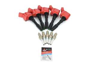 ES#4690744 - 002540LCA11KT - RS3/TTRS ECS Performance Ignition Service Kit - Includes five ECS Performance coil packs, OEM spark plugs, and dielectric spark plug boot protector to service your ignition! - ECS - Audi