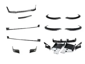 JCW Aero Trim Gloss Black Kit - With Gloss Euro Wheel Arches & Gloss JCW GP2 Diffuser