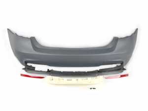 ES#4045674 - F30MTRR-PDIFF328 - M Sport Style Rear Bumper - Single Exit - Add the more aggressive front bumper from the M Sport package - ECS - BMW