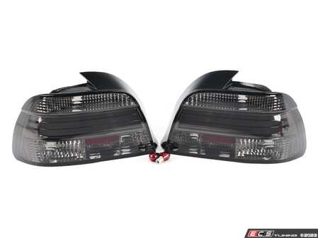 ES#4492530 - LTE3997GLEDTM - LED Tail Lights - Chrome Housing/Smoke Lens - E39 Sedan - Comes with 1 pair of chrome housing smoke lens LED taillights - Spec-D Tuning - BMW