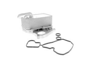 ES#4691020 - 059117015P - Oil Cooler  - Keeps your oil at an optimal temperature - Includes carrier plate and gaskets - Vemo - Audi Volkswagen