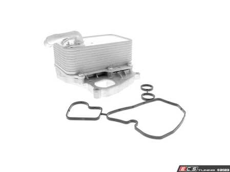 ES#4691020 - 059117015P - Oil Cooler  - Keeps your oil at an optimal temperature - Includes carrier plate and gaskets - Vemo - Audi Volkswagen