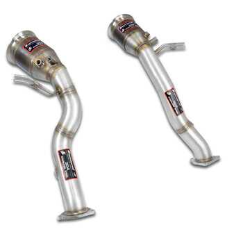 ES#4691125 - 249921 - Porsche Macan Supersprint Downpipe Kit - Featuring Left & Right Side Metallic Catalytic Converters - Supersprint - Porsche