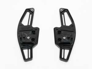 ES#4691092 - 8234-5H-701 - BFI Complete Replacement Shift Paddles - Black Anodized - Unpainted Indicators - Full replacements made from billet aluminum and inlaid with black Alcantara - Black Forest Industries - Volkswagen