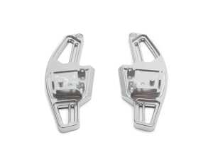ES#4691093 - 8234-5H-790 - BFI Complete Replacement Shift Paddles - Machined Finish - White Indicators - Full replacements made from billet aluminum and inlaid with black Alcantara - Black Forest Industries - Volkswagen
