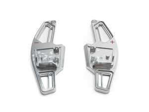 ES#4691095 - 8234-5H-720 - BFI Complete Replacement Shift Paddles - Machined Finish - Red Indicators - Full replacements made from billet aluminum and inlaid with black Alcantara - Black Forest Industries - Volkswagen