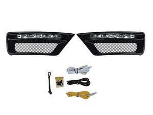 ES#4691143 - W211E63LEDCF - W211 E63 Carbon Fiber LED Daytime Running Lights - Add some aggressive & modern styling to your Mercedes-Benz! - Suvneer - Mercedes Benz