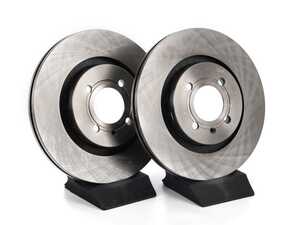 ES#4668327 - 535615301-P - Front V5 Plain (Uncoated) Brake Rotors - Set (280x22) - Precision manufactured rotors - ECS - Volkswagen