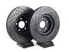 ES#4668212 - 8K0615301M-XS - Front V5 Dimpled & Slotted Brake Rotors - Set (345x30) - Precision manufactured for consistent stopping power during high performance driving. Featuring a matte black zinc coating for corrosion protection. - ECS - Audi