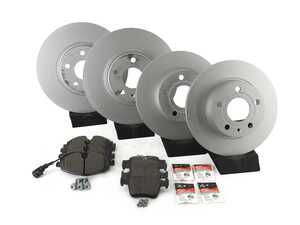 ES#3184435 - 1K0615301AAaKT11 - Premium Front & Rear Brake Service Kit - Featuring Brembo rotors and ECS DD23 "Daily Driver" ceramic pads. - Assembled By ECS - Audi