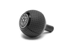 ES#4691228 - GS2-R8-S - Black Air Leather Shift Knob With Black Anodized Stem - V2 - Weighing in at approximately 205 grams the added inertial mass makes the shifting effort substantially less - Black Forest Industries - Audi