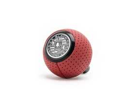 ES#4691230 - GS2-R8-SM - Magma Red Air Leather Shift Knob With Black Anodized Stem - V2 - Weighing in at approximately 205 grams the added inertial mass makes the shifting effort substantially less - Black Forest Industries - Audi