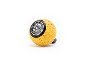 ES#4691248 - GS2-R8-SYT - Giallo Taurus Air Leather Shift Knob With Black Anodized Stem - V2 - Weighing in at approximately 205 grams the added inertial mass makes the shifting effort substantially less - Black Forest Industries - Audi