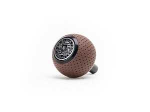 ES#4691250 - GS2-R8-SNT - Nougat Brown Air Leather Shift Knob With Black Anodized Stem - V2 - Weighing in at approximately 205 grams the added inertial mass makes the shifting effort substantially less - Black Forest Industries - Audi