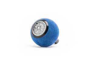 ES#4691278 - GS2-R8-SLU - Blue Alcantara Shift Knob With Black Anodized Stem - V2 - Weighing in at approximately 205 grams the added inertial mass makes the shifting effort substantially less - Black Forest Industries - Audi