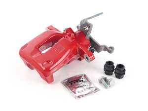 ES#3247545 - 1K0615423P -  Rear Brake Caliper - Left  - Does not include hardware, painted in red - TRW - 