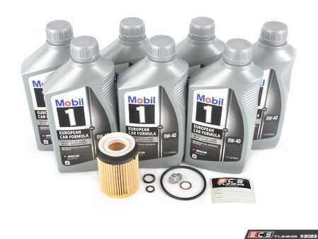 ES#4642848 - 2701800109KT3 - M274 / M264 Genuine Oil Service Kit (0w-40) - Includes Genuine filter and Genuine Mobil 1 229.5 Spec oil - Genuine Mercedes Benz - 